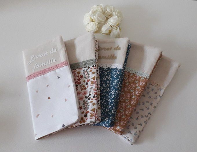 Protège livret de famille, cadeau de mariage