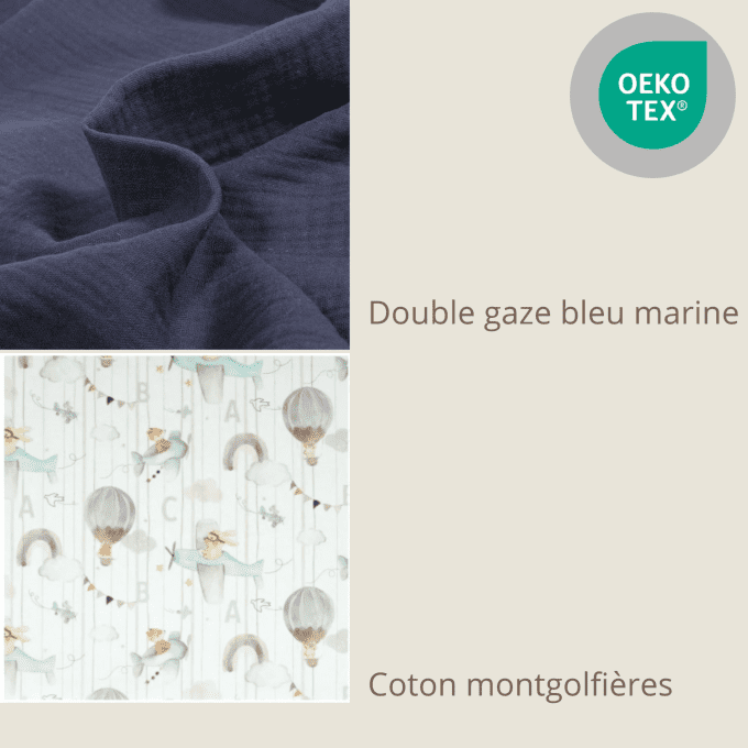 Gigoteuse bébé Montgolfière personnalisée