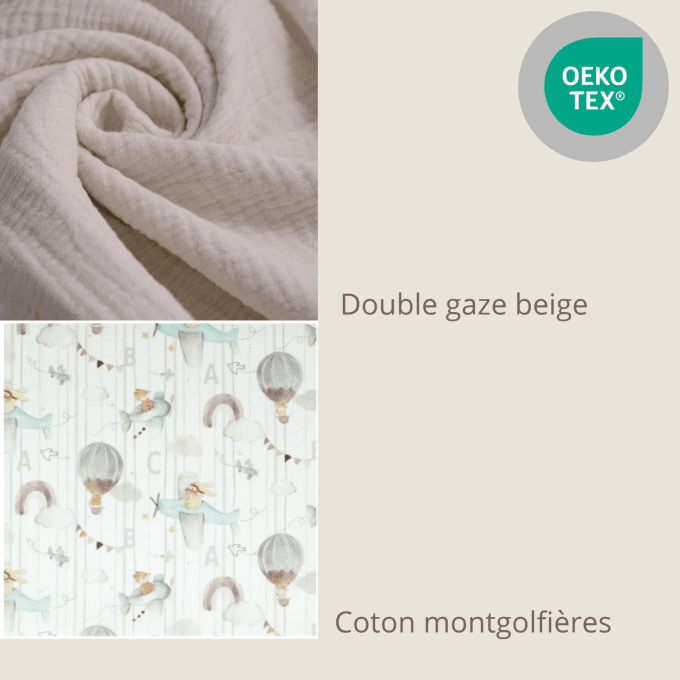 Gigoteuse bébé Montgolfière personnalisée