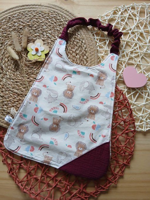 Serviette élastiquée maternelle personnalisée