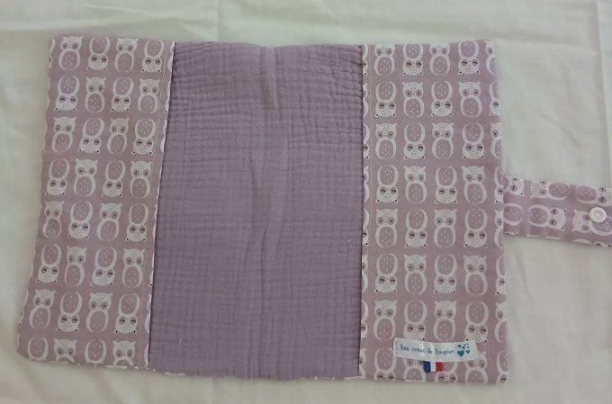 Protège carnet de santé motif hiboux