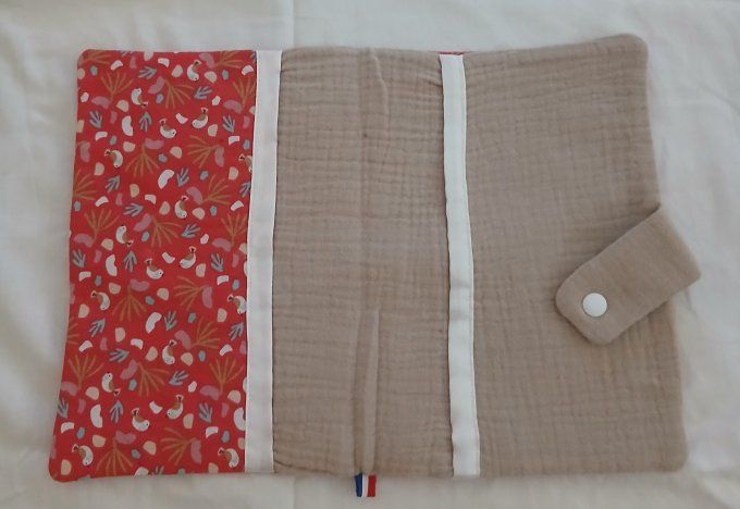 Protège carnet de santé bébé motif Petits Oiseaux