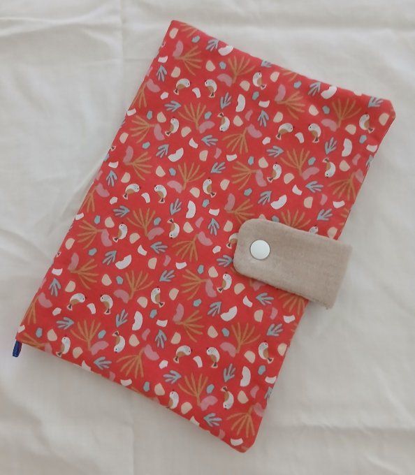 Protège carnet de santé bébé motif Petits Oiseaux