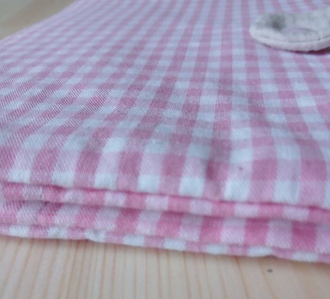 Protège carnet de santé Vichy Rose ou Vichy Bleu