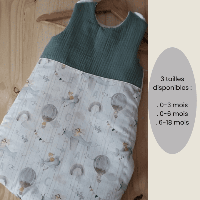 Gigoteuse bébé Montgolfière personnalisée