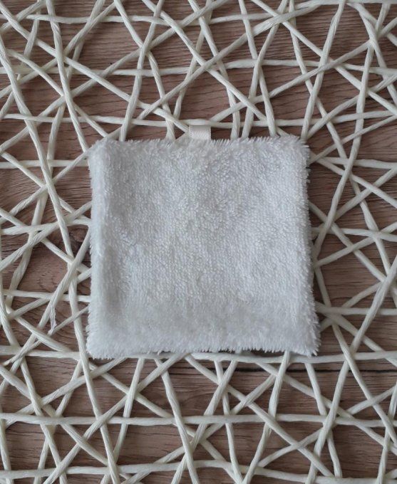 Lingettes lavables / démaquillantes en coton et micro-éponge bambou